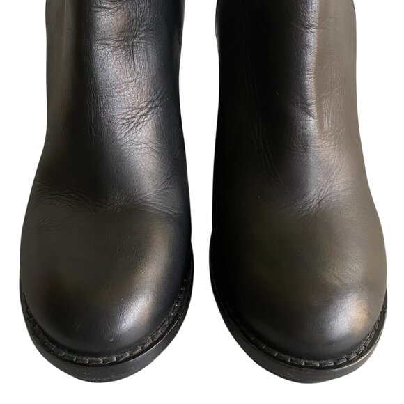 Acne Studios Cypress Black Leather Ankle Boots Sz 8.5 - Picture 8 of 14